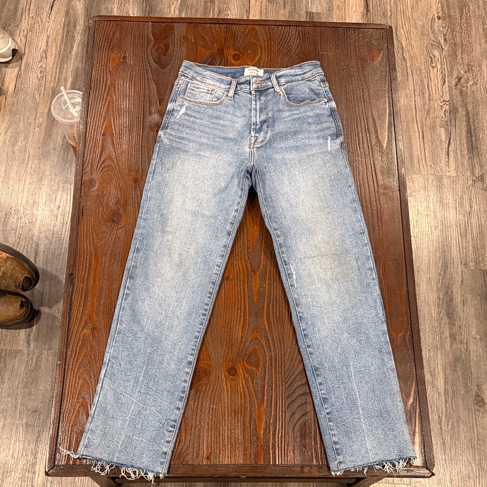 Kensie Light Blue Straight Leg Jeans